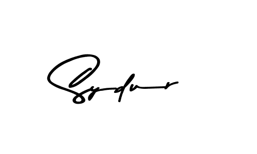 Design your own signature with our free online signature maker. With this signature software, you can create a handwritten (Asem Kandis PERSONAL USE) signature for name Sydur. Sydur signature style 9 images and pictures png