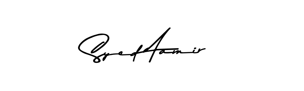 Make a beautiful signature design for name Syed Aamir. With this signature (Asem Kandis PERSONAL USE) style, you can create a handwritten signature for free. Syed Aamir signature style 9 images and pictures png