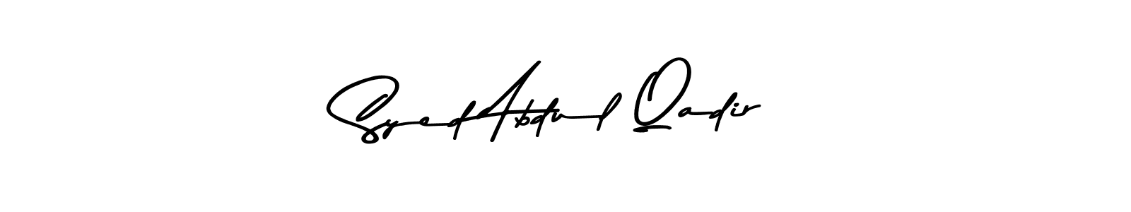 Create a beautiful signature design for name Syed Abdul Qadir. With this signature (Asem Kandis PERSONAL USE) fonts, you can make a handwritten signature for free. Syed Abdul Qadir signature style 9 images and pictures png