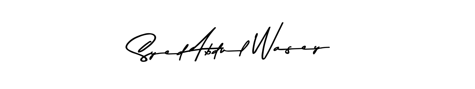 Also You can easily find your signature by using the search form. We will create Syed Abdul Wasey name handwritten signature images for you free of cost using Asem Kandis PERSONAL USE sign style. Syed Abdul Wasey signature style 9 images and pictures png