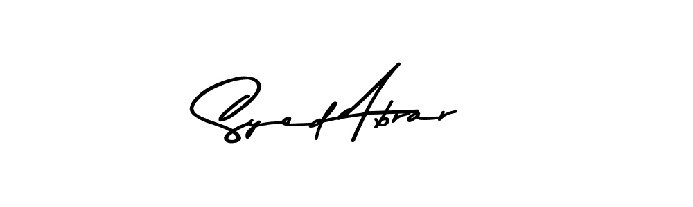 Also You can easily find your signature by using the search form. We will create Syed Abrar name handwritten signature images for you free of cost using Asem Kandis PERSONAL USE sign style. Syed Abrar signature style 9 images and pictures png