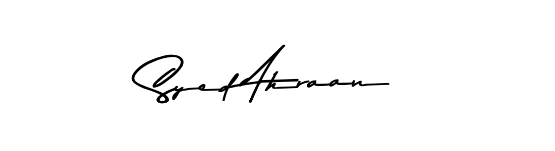 Use a signature maker to create a handwritten signature online. With this signature software, you can design (Asem Kandis PERSONAL USE) your own signature for name Syed Ahraan. Syed Ahraan signature style 9 images and pictures png