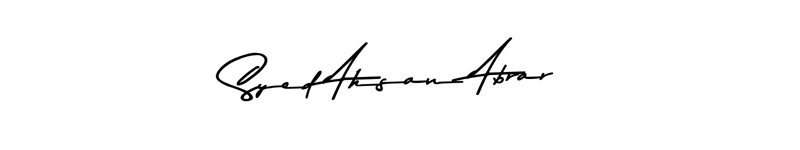 Also You can easily find your signature by using the search form. We will create Syed Ahsan Abrar name handwritten signature images for you free of cost using Asem Kandis PERSONAL USE sign style. Syed Ahsan Abrar signature style 9 images and pictures png