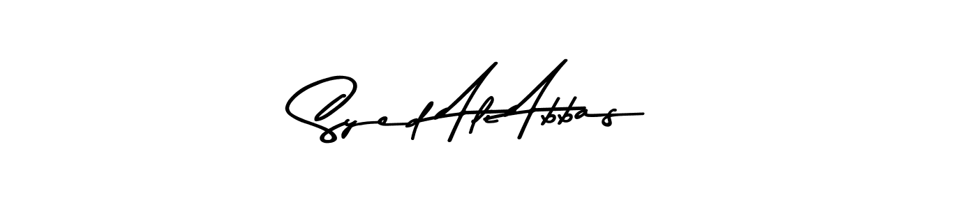 Use a signature maker to create a handwritten signature online. With this signature software, you can design (Asem Kandis PERSONAL USE) your own signature for name Syed Ali Abbas. Syed Ali Abbas signature style 9 images and pictures png