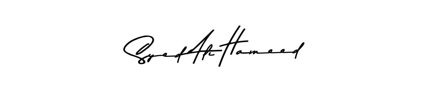 Syed Ali Hameed stylish signature style. Best Handwritten Sign (Asem Kandis PERSONAL USE) for my name. Handwritten Signature Collection Ideas for my name Syed Ali Hameed. Syed Ali Hameed signature style 9 images and pictures png