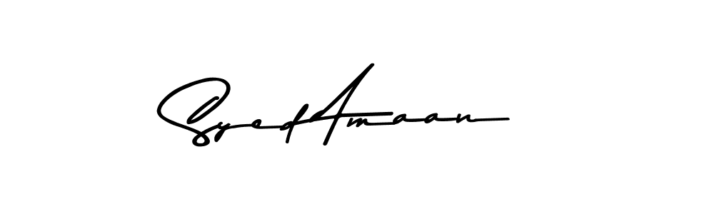 Make a beautiful signature design for name Syed Amaan. Use this online signature maker to create a handwritten signature for free. Syed Amaan signature style 9 images and pictures png