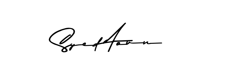 Use a signature maker to create a handwritten signature online. With this signature software, you can design (Asem Kandis PERSONAL USE) your own signature for name Syed Aoun. Syed Aoun signature style 9 images and pictures png