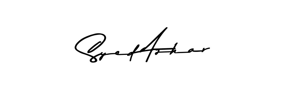 How to make Syed Azhar name signature. Use Asem Kandis PERSONAL USE style for creating short signs online. This is the latest handwritten sign. Syed Azhar signature style 9 images and pictures png
