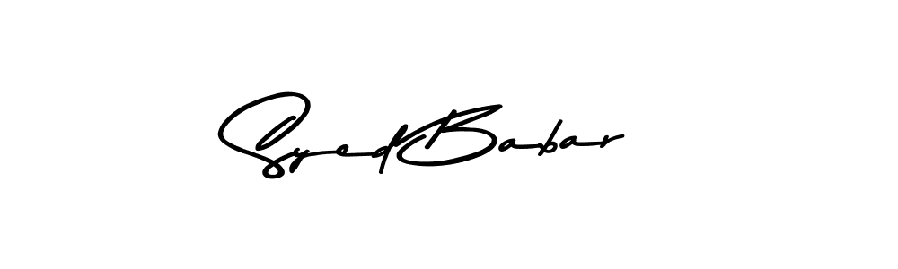 The best way (Asem Kandis PERSONAL USE) to make a short signature is to pick only two or three words in your name. The name Syed Babar include a total of six letters. For converting this name. Syed Babar signature style 9 images and pictures png