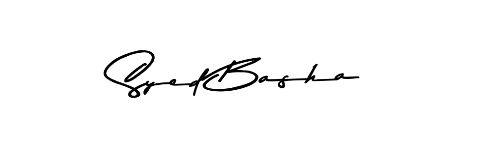 Use a signature maker to create a handwritten signature online. With this signature software, you can design (Asem Kandis PERSONAL USE) your own signature for name Syed Basha. Syed Basha signature style 9 images and pictures png