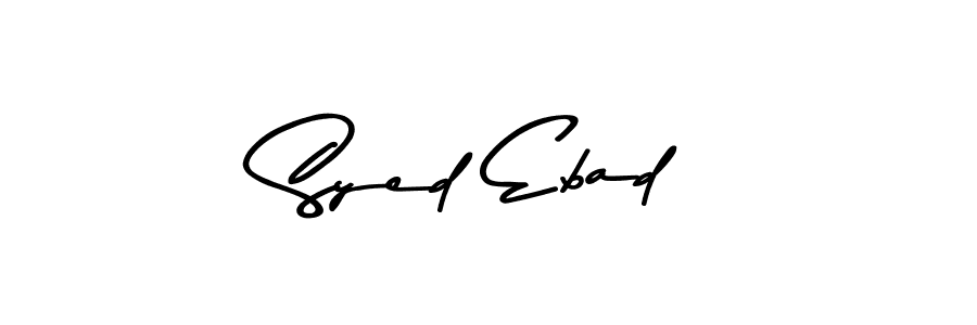The best way (Asem Kandis PERSONAL USE) to make a short signature is to pick only two or three words in your name. The name Syed Ebad include a total of six letters. For converting this name. Syed Ebad signature style 9 images and pictures png