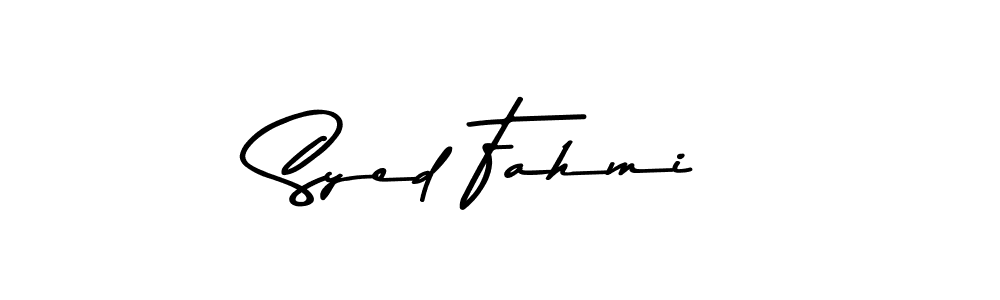 Make a beautiful signature design for name Syed Fahmi. With this signature (Asem Kandis PERSONAL USE) style, you can create a handwritten signature for free. Syed Fahmi signature style 9 images and pictures png