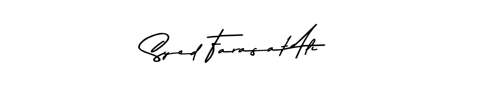 Make a beautiful signature design for name Syed Farasat Ali. Use this online signature maker to create a handwritten signature for free. Syed Farasat Ali signature style 9 images and pictures png