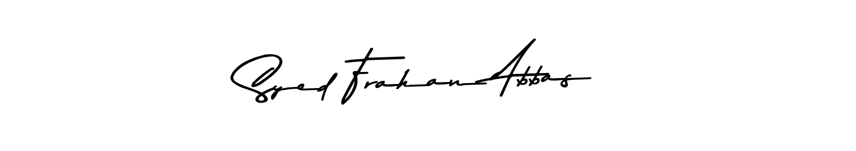 Syed Frahan Abbas stylish signature style. Best Handwritten Sign (Asem Kandis PERSONAL USE) for my name. Handwritten Signature Collection Ideas for my name Syed Frahan Abbas. Syed Frahan Abbas signature style 9 images and pictures png