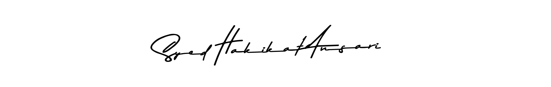 This is the best signature style for the Syed Hakikat Ansari name. Also you like these signature font (Asem Kandis PERSONAL USE). Mix name signature. Syed Hakikat Ansari signature style 9 images and pictures png