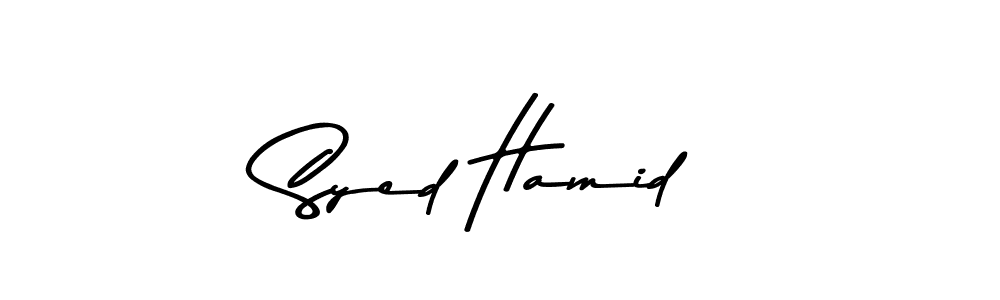 Create a beautiful signature design for name Syed Hamid. With this signature (Asem Kandis PERSONAL USE) fonts, you can make a handwritten signature for free. Syed Hamid signature style 9 images and pictures png