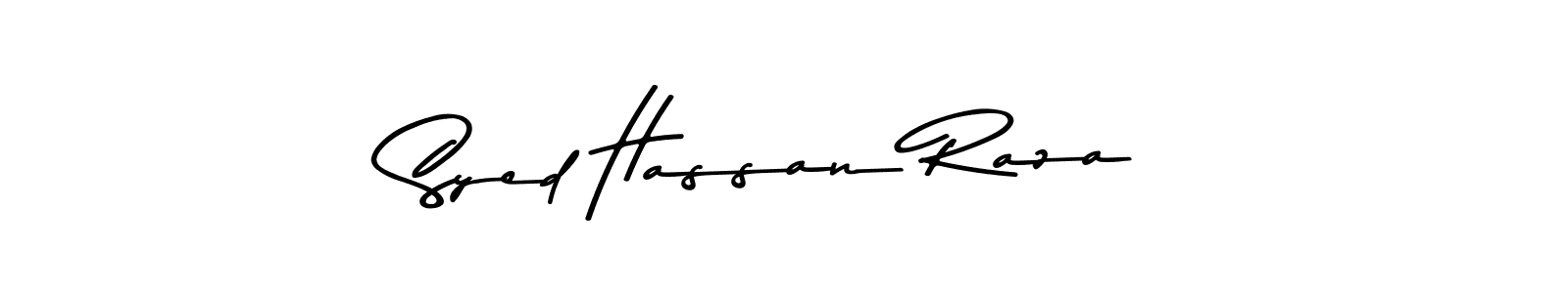 Make a beautiful signature design for name Syed Hassan Raza. With this signature (Asem Kandis PERSONAL USE) style, you can create a handwritten signature for free. Syed Hassan Raza signature style 9 images and pictures png