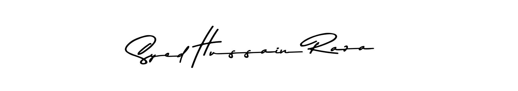 Make a beautiful signature design for name Syed Hussain Raza. Use this online signature maker to create a handwritten signature for free. Syed Hussain Raza signature style 9 images and pictures png