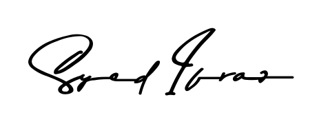 A classic penmanship look for Syed Ifraz. The Asem Kandis PERSONAL USE font brings timeless elegance and confidence to every signed document. Syed Ifraz signature style 9 images and pictures png