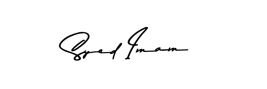 Create a beautiful signature design for name Syed Imam. With this signature (Asem Kandis PERSONAL USE) fonts, you can make a handwritten signature for free. Syed Imam signature style 9 images and pictures png