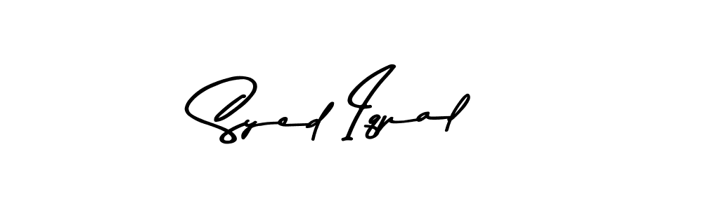 This is the best signature style for the Syed Iqpal name. Also you like these signature font (Asem Kandis PERSONAL USE). Mix name signature. Syed Iqpal signature style 9 images and pictures png