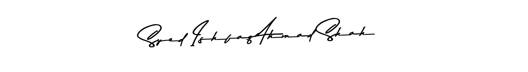 Make a beautiful signature design for name Syed Ishfaq Ahmad Shah. Use this online signature maker to create a handwritten signature for free. Syed Ishfaq Ahmad Shah signature style 9 images and pictures png