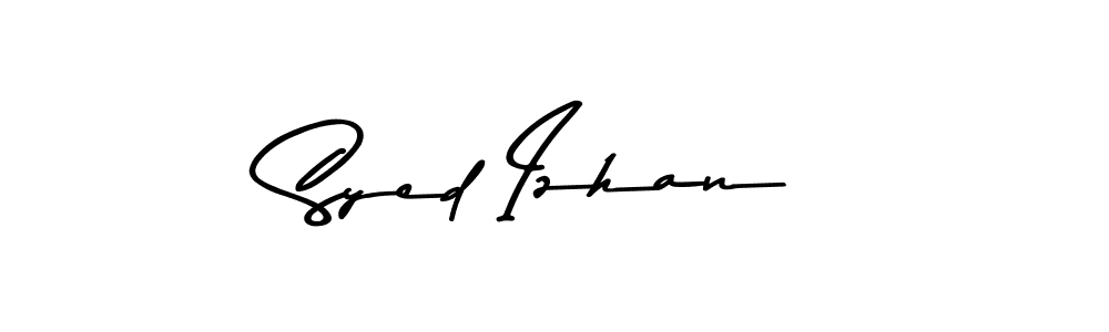 How to make Syed Izhan name signature. Use Asem Kandis PERSONAL USE style for creating short signs online. This is the latest handwritten sign. Syed Izhan signature style 9 images and pictures png