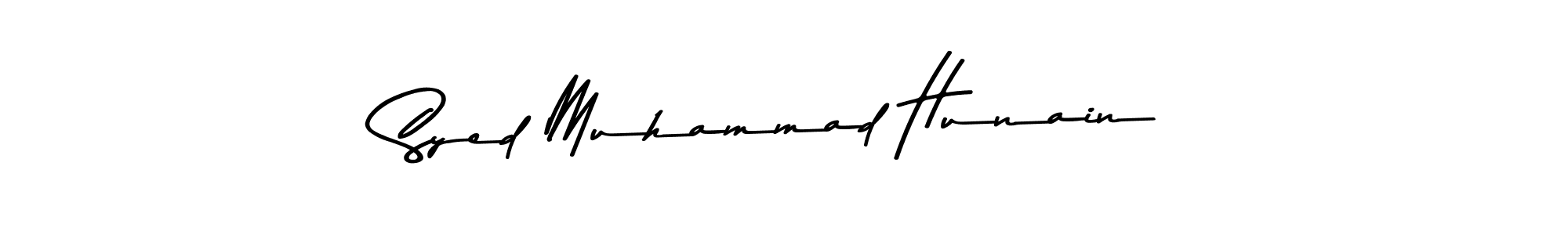 Syed Muhammad Hunain stylish signature style. Best Handwritten Sign (Asem Kandis PERSONAL USE) for my name. Handwritten Signature Collection Ideas for my name Syed Muhammad Hunain. Syed Muhammad Hunain signature style 9 images and pictures png