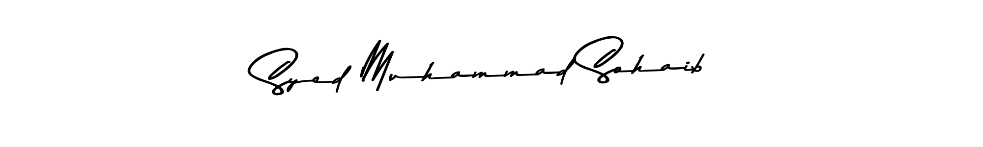 Create a beautiful signature design for name Syed Muhammad Sohaib. With this signature (Asem Kandis PERSONAL USE) fonts, you can make a handwritten signature for free. Syed Muhammad Sohaib signature style 9 images and pictures png