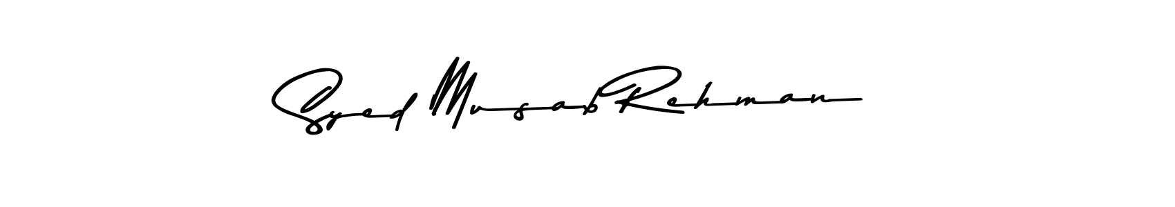 Syed Musab Rehman stylish signature style. Best Handwritten Sign (Asem Kandis PERSONAL USE) for my name. Handwritten Signature Collection Ideas for my name Syed Musab Rehman. Syed Musab Rehman signature style 9 images and pictures png