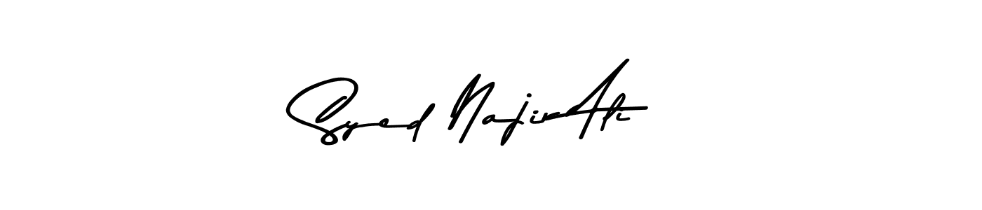 Syed Najir Ali stylish signature style. Best Handwritten Sign (Asem Kandis PERSONAL USE) for my name. Handwritten Signature Collection Ideas for my name Syed Najir Ali. Syed Najir Ali signature style 9 images and pictures png
