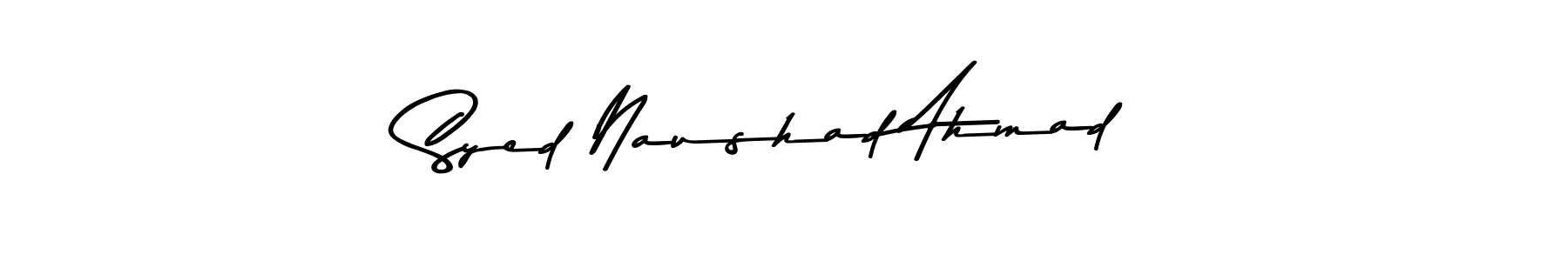 Make a beautiful signature design for name Syed Naushad Ahmad. With this signature (Asem Kandis PERSONAL USE) style, you can create a handwritten signature for free. Syed Naushad Ahmad signature style 9 images and pictures png