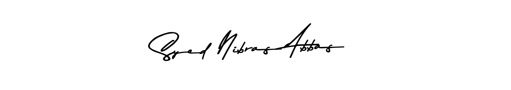 Create a beautiful signature design for name Syed Nibras Abbas. With this signature (Asem Kandis PERSONAL USE) fonts, you can make a handwritten signature for free. Syed Nibras Abbas signature style 9 images and pictures png