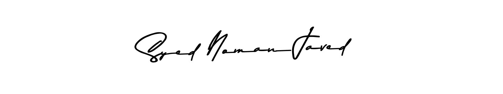 Make a beautiful signature design for name Syed Noman Javed. Use this online signature maker to create a handwritten signature for free. Syed Noman Javed signature style 9 images and pictures png