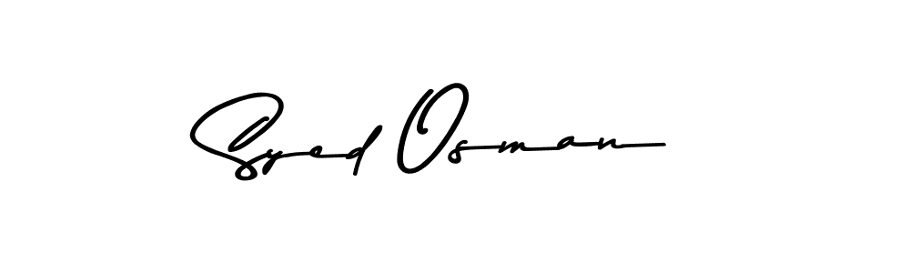 Design your own signature with our free online signature maker. With this signature software, you can create a handwritten (Asem Kandis PERSONAL USE) signature for name Syed Osman. Syed Osman signature style 9 images and pictures png