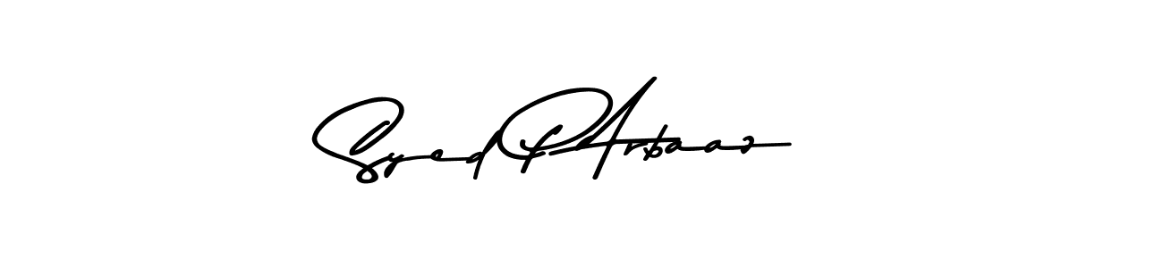 Use a signature maker to create a handwritten signature online. With this signature software, you can design (Asem Kandis PERSONAL USE) your own signature for name Syed P Arbaaz. Syed P Arbaaz signature style 9 images and pictures png