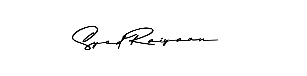 Use a signature maker to create a handwritten signature online. With this signature software, you can design (Asem Kandis PERSONAL USE) your own signature for name Syed Raiyaan. Syed Raiyaan signature style 9 images and pictures png