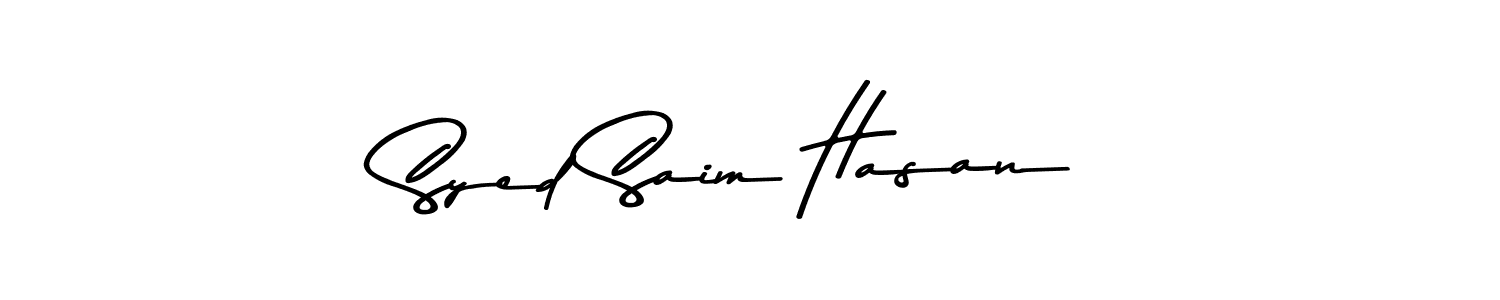 Also we have Syed Saim Hasan name is the best signature style. Create professional handwritten signature collection using Asem Kandis PERSONAL USE autograph style. Syed Saim Hasan signature style 9 images and pictures png