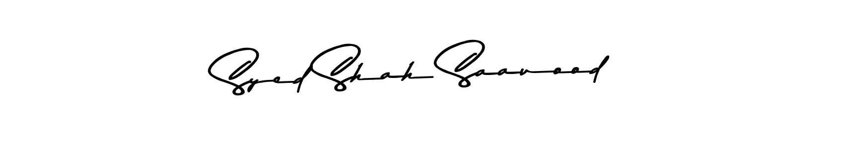 How to make Syed Shah Saauood name signature. Use Asem Kandis PERSONAL USE style for creating short signs online. This is the latest handwritten sign. Syed Shah Saauood signature style 9 images and pictures png