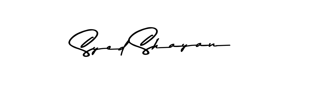 Syed Shayan stylish signature style. Best Handwritten Sign (Asem Kandis PERSONAL USE) for my name. Handwritten Signature Collection Ideas for my name Syed Shayan. Syed Shayan signature style 9 images and pictures png