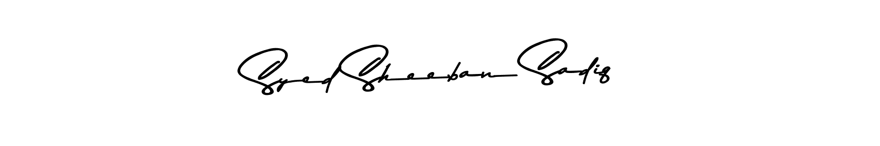 Here are the top 10 professional signature styles for the name Syed Sheeban Sadiq. These are the best autograph styles you can use for your name. Syed Sheeban Sadiq signature style 9 images and pictures png