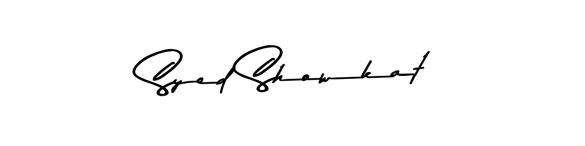Create a beautiful signature design for name Syed Showkat. With this signature (Asem Kandis PERSONAL USE) fonts, you can make a handwritten signature for free. Syed Showkat signature style 9 images and pictures png