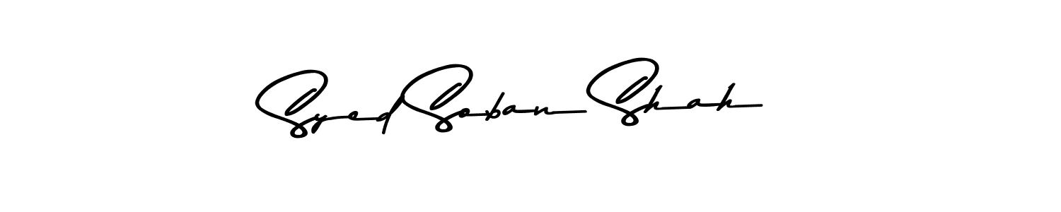 Syed Soban Shah stylish signature style. Best Handwritten Sign (Asem Kandis PERSONAL USE) for my name. Handwritten Signature Collection Ideas for my name Syed Soban Shah. Syed Soban Shah signature style 9 images and pictures png