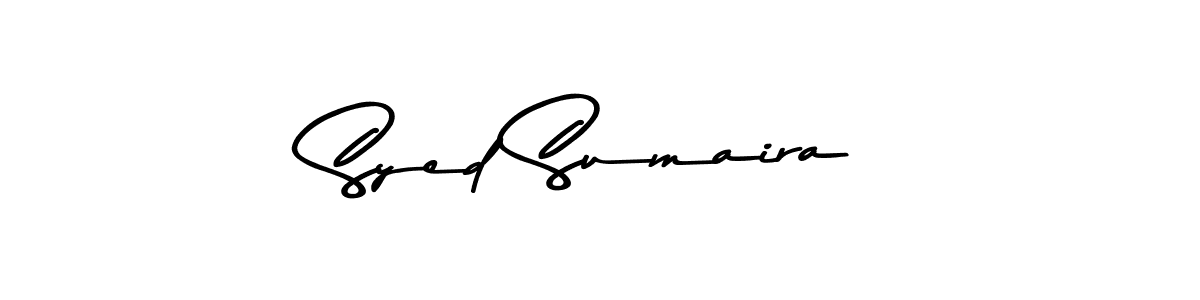 The best way (Asem Kandis PERSONAL USE) to make a short signature is to pick only two or three words in your name. The name Syed Sumaira include a total of six letters. For converting this name. Syed Sumaira signature style 9 images and pictures png