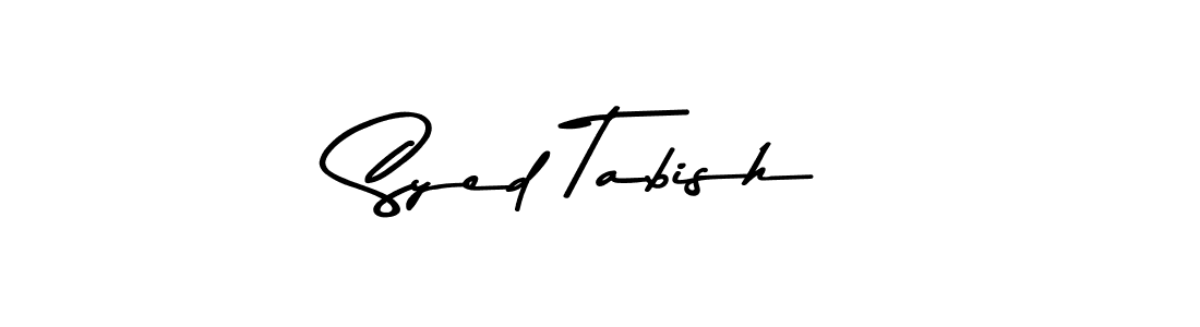 Make a beautiful signature design for name Syed Tabish. With this signature (Asem Kandis PERSONAL USE) style, you can create a handwritten signature for free. Syed Tabish signature style 9 images and pictures png