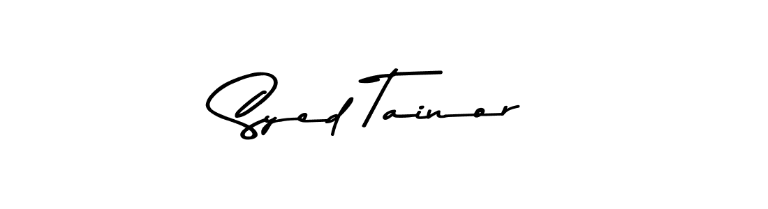 Also You can easily find your signature by using the search form. We will create Syed Tainor name handwritten signature images for you free of cost using Asem Kandis PERSONAL USE sign style. Syed Tainor signature style 9 images and pictures png
