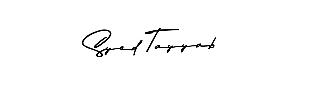 Design your own signature with our free online signature maker. With this signature software, you can create a handwritten (Asem Kandis PERSONAL USE) signature for name Syed Tayyab. Syed Tayyab signature style 9 images and pictures png