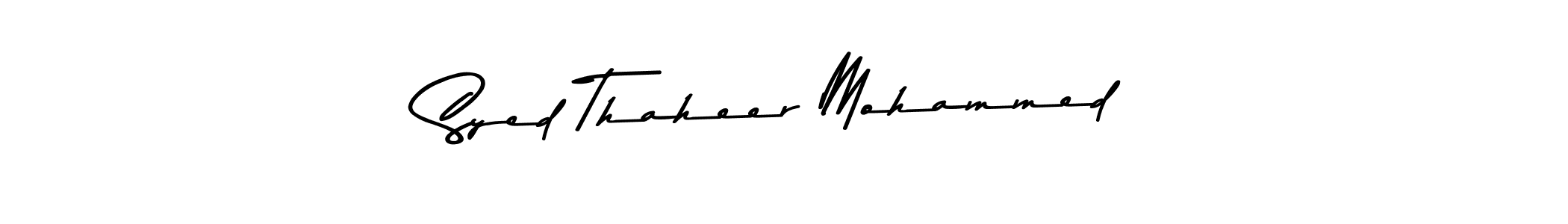 Design your own signature with our free online signature maker. With this signature software, you can create a handwritten (Asem Kandis PERSONAL USE) signature for name Syed Thaheer Mohammed. Syed Thaheer Mohammed signature style 9 images and pictures png