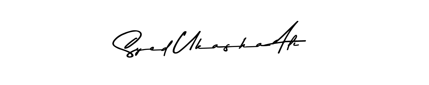 It looks lik you need a new signature style for name Syed Ukasha Ali. Design unique handwritten (Asem Kandis PERSONAL USE) signature with our free signature maker in just a few clicks. Syed Ukasha Ali signature style 9 images and pictures png