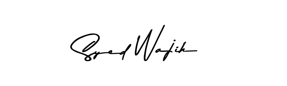 Create a beautiful signature design for name Syed Wajih. With this signature (Asem Kandis PERSONAL USE) fonts, you can make a handwritten signature for free. Syed Wajih signature style 9 images and pictures png